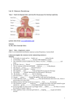 Unit 10 Pulmonary Physiotherapy Task 1 Study the diagram