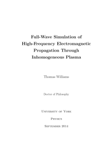 Full-Wave Simulation of High-Frequency Electromagnetic