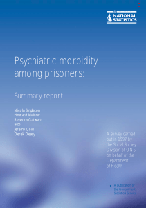 Psychiatric Morbidity Among Prisoners Summary Report