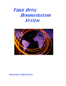 fiber optic demonstration system