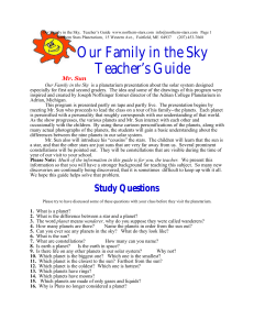 Our Family on the Sky - Northern Stars Planetarium