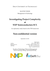 Investigating Project Complexity at NXP Semiconductors B.V. Non