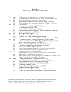 Timeline #6 Diplomacy of the Cold War (1943