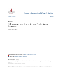 Dilemmas of Islamic and Secular Feminists and Feminisms