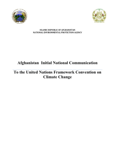 Afghanistan Initial National Communication
