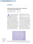 Innocent white blood cells in sporadic Creutzfeldt-Jakob