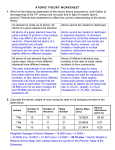 ATOMIC THEORY WORKSHEET 1.