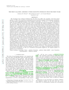 The First Galaxies: Assembly under Radiative Feedback from the