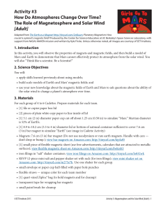 Activity #3 How Do Atmosphere Change Over Time? The Role of