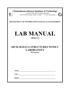 Manual - Channabasaveshwara InStitute Of Technology