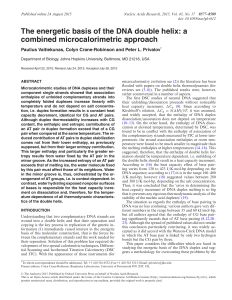 The energetic basis of the DNA double helix: a