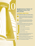 Substantive Tests of Transactions and Balances