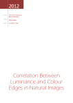 Correlation Between Luminance and Colour Edges