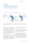 Markets Leadership strengthened in a CHF 7 billion market