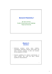 General Chemistry I