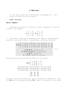 2 Matrices