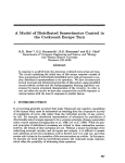 A Model of Distributed Sensorimotor Control in the Cockroach