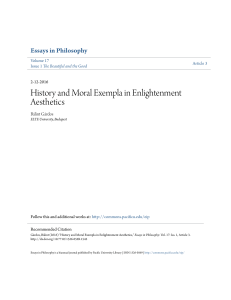 History and Moral Exempla in Enlightenment