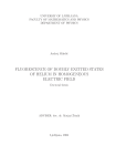 fluorescence of doubly excited states of helium in homogeneous