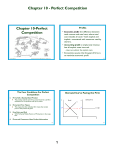 Chapter 10 - Perfect Competition