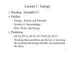 Lecture 1: Energy