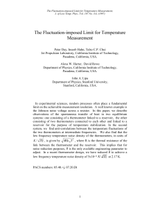 The Fluctuation-imposed Limit for Temperature Measurement