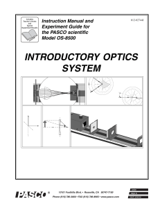 INTRODUCTORY OPTICS SYSTEM