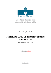 METHODOLOGY OF TEACHING BASIC ELECTRICITY