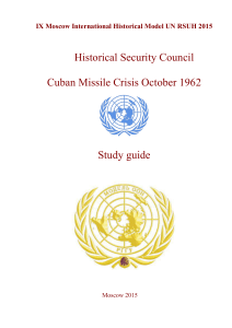 Historical Security Council Cuban Missile Crisis October