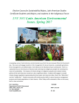 EVR 3003 Latin American Environmental Issues. Spring 2017