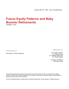 Future Equity Patterns and Baby Boomer Retirements