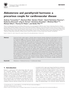 Aldosterone and parathyroid hormone: a precarious couple for