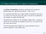 5. Theory of Demand. 5.1 Types of Competition