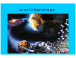 Lecture 10: Interstellar gas