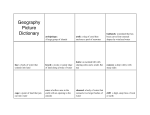Geography Picture Dictionary