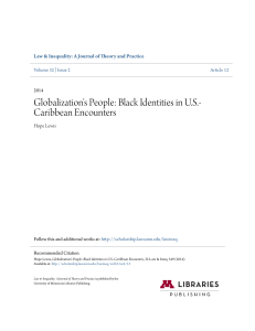 Globalization`s People: Black Identities in U.S.