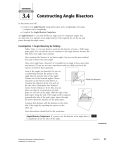 Constructing Angle Bisectors