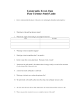 Plate Tectonics Quiz Study Guide