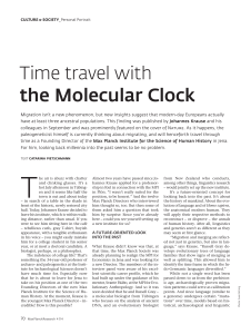 Time travel with the Molecular Clock - Max-Planck