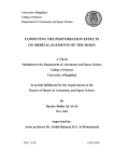 computing the perturbation effects on orbital elements of the moon