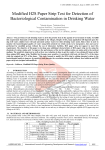 Modified H2S Paper Strip Test for Detection of