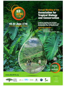 abstracts / oral presentations - Association for Tropical Biology and