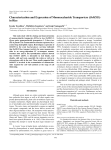 Characterization and Expression of Monosaccharide Transporters