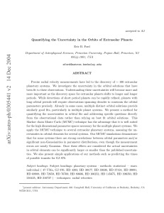 Quantifying the Uncertainty in the Orbits of Extrasolar Planets