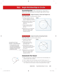 Angle Relationships in Circles 10.5