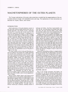 magnetospheres of the outer planets