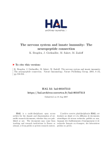 The nervous system and innate immunity: The neuropeptide