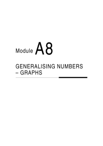 Generalising Numbers – Graphs