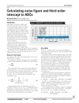 Calculating noise figure and third-order