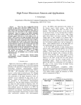 High Power Microwave Sources and Applications